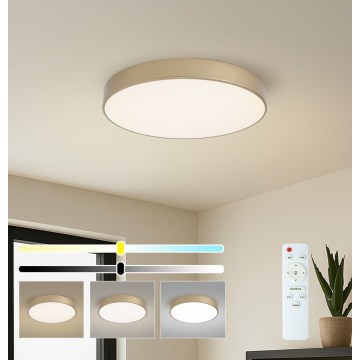 BRILAGI - dimeriuojamas LED lubų šviestuvas POOL LED/60W/230V, 3000-6000K, skersmuo 50 cm, auksinis + nuotolinis valdymas
