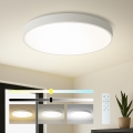 Brilagi - Dimeriuojamas LED lubų šviestuvas POOL SMART LED/100W/230V 3000-6000K skersmuo 80 cm Wi-Fi Tuya balta + nuotolinio valdymo pultas