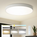 Brilagi - dimeriuojamas LED lubų šviestuvas POOL SMART LED/128W/230V 3000-6000K Ø 100 cm Wi-Fi Tuya, balta + nuotolinis pultas