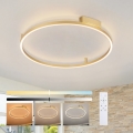 Brilagi - Dimeriuojamas LED lubų šviestuvas PORTOFINO LED/60W/230V 3000-6000K skersmuo 80 cm auksinis + nuotolinis valdymas