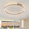 Brilagi - Dimeriuojamas LED lubų šviestuvas PORTOFINO LED/60W/230V 3000-6000K skersmuo 80 cm smėlio spalvos + nuotolinis valdymas
