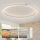 Brilagi - Dimeriuojamas LED lubų šviestuvas PORTOFINO LED/85W/230V 3000–6000K, skersmuo 120 cm, sidabro spalvos + nuotolinis valdymas