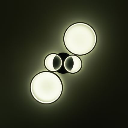 Brilagi - dimeriuojamas LED lubinis šviestuvas RINGO LED/34W/230V 3000-6000K 28x78 cm juodas + nuotolinis valdiklis