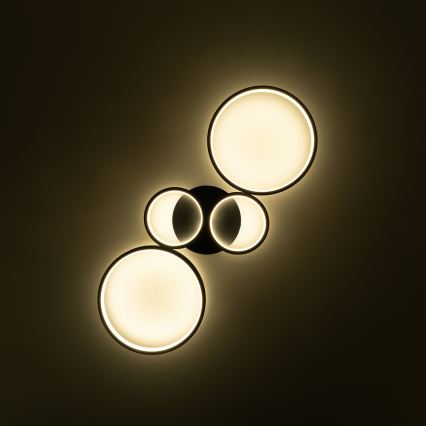 Brilagi - dimeriuojamas LED lubinis šviestuvas RINGO LED/34W/230V 3000-6000K 28x78 cm juodas + nuotolinis valdiklis
