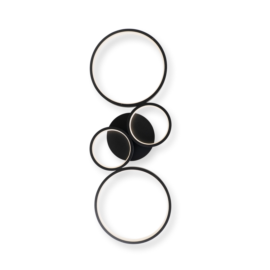 Brilagi - dimeriuojamas LED lubinis šviestuvas RINGO LED/34W/230V 3000-6000K 28x78 cm juodas + nuotolinis valdiklis