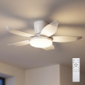 Brilagi - dimeriuojamas LED lubų ventiliatorius LED/32W/230V 3000-6500K skersmuo 95 cm balta + su nuotoliniu pultu