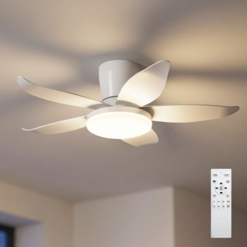 Brilagi - dimeriuojamas LED lubų ventiliatorius LED/32W/230V 3000-6500K skersmuo 95 cm balta + su nuotoliniu pultu