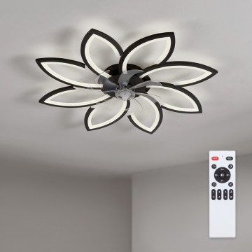 Brilagi - dimeriuojamas LED lubų ventiliatorius LED/43W/230V 3000-6500K skersm. 90 cm juodas + nuotolinis valdymas