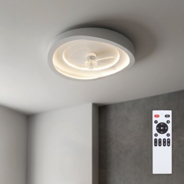 Brilagi - dimeriuojamas LED lubų ventiliatorius LED/80W/230V 3000-6500K skersmuo 50 cm baltas + nuotolinis valdymas