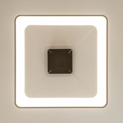 Brilagi - Dimeriuojama liustra ant troselio FALCON II LED/125W/230V 3000-6500K 60x60 cm juoda + nuotolinis valdymas