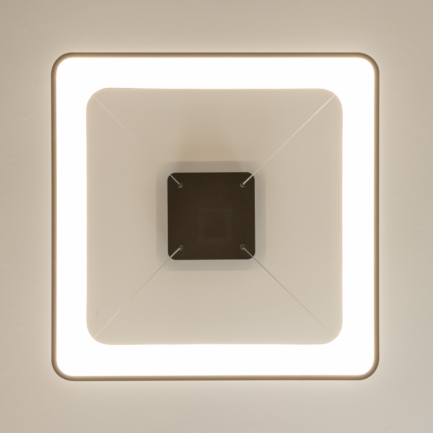 Brilagi - Dimeriuojama liustra ant troselio FALCON II LED/125W/230V 3000-6500K 60x60 cm juoda + nuotolinis valdymas