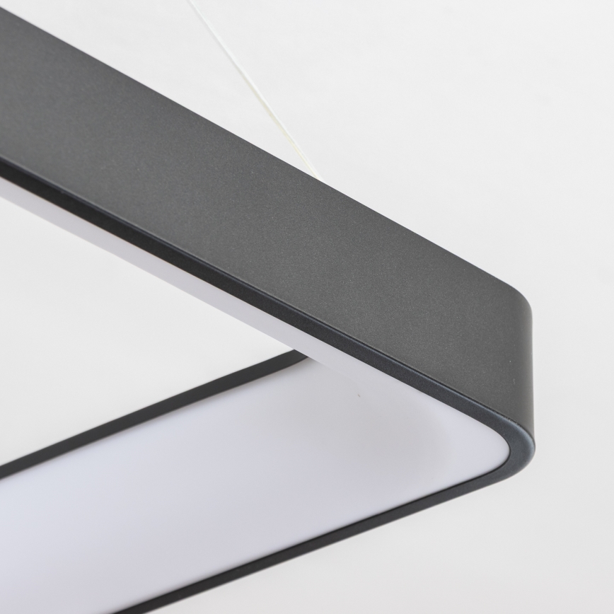 Brilagi - Dimeriuojama liustra ant troselio FALCON II LED/125W/230V 3000-6500K 60x60 cm juoda + nuotolinis valdymas