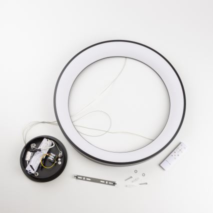 Brilagi - Dimeriuojamas pakabinamas šviestuvas ant laido FALCON II LED/99W/230V 3000–6500 K skersmuo 60 cm juodas + nuotolinis valdymas