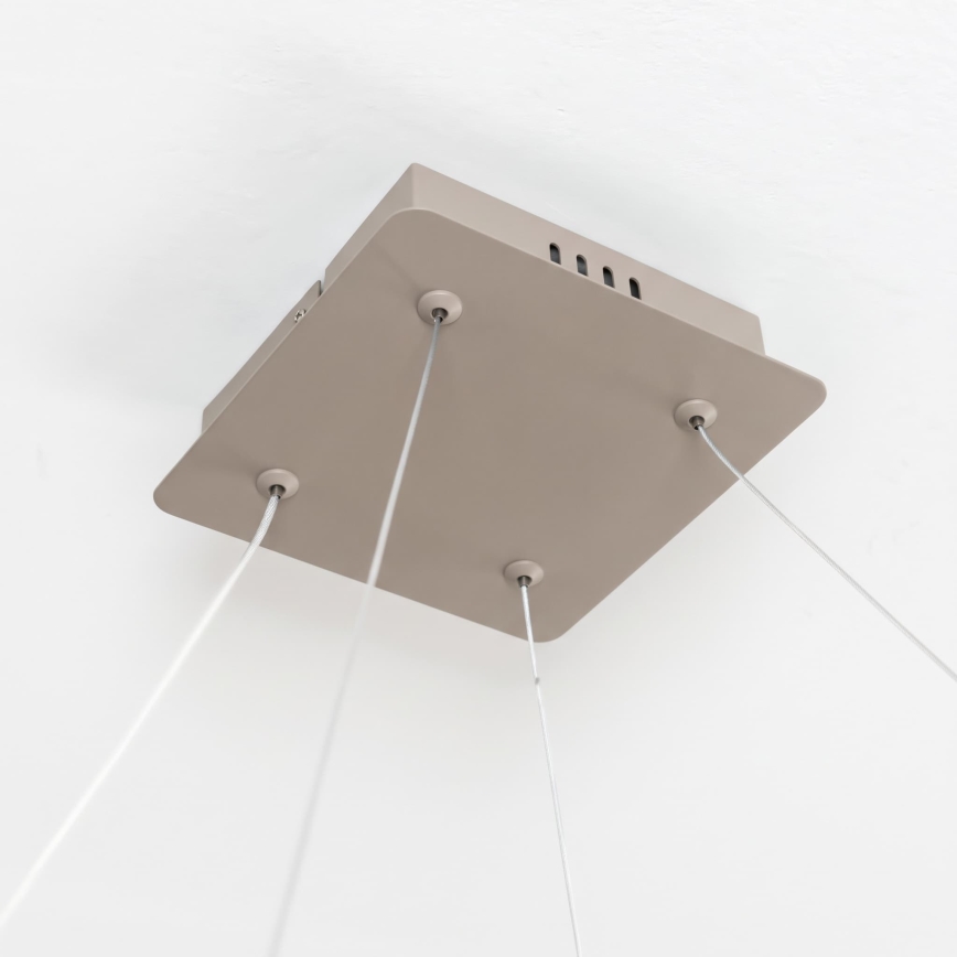 BRILAGI - LED reguliuojamas pakabinamas šviestuvas ant laido FALCON SLIM LED/50W/230V 3000-6500K 50x50 cm smėlio spalvos + nuotolinis valdymas