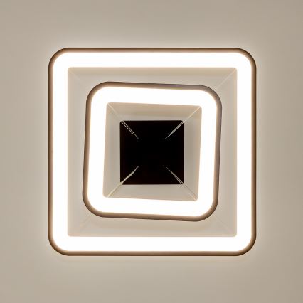 Brilagi - LED reguliuojamas liustras ant laido FALCON SLIM LED/78W/230V 3000-6500K 50x50 cm juodas + nuotolinis pultas