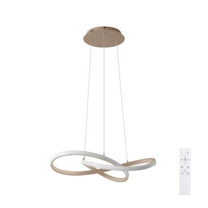 Brilagi - reguliuojamas LED pakabinamas šviestuvas ant laido INFINITY LED/55W/230V 3000-6000K 50x50 cm smėlinis + nuotolinis valdymas
