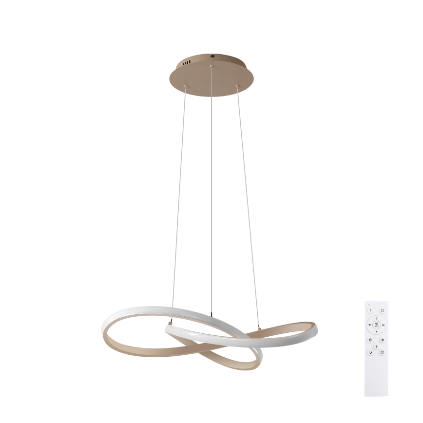 Brilagi - reguliuojamas LED pakabinamas šviestuvas ant laido INFINITY LED/55W/230V 3000-6000K 50x50 cm smėlinis + nuotolinis valdymas