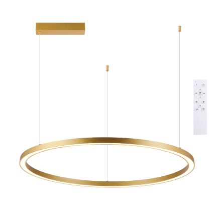 Brilagi - Dimeriuojamas LED pakabinamas šviestuvas ant laido PORTOFINO LED/60W/230V 3000-6000K skersmuo 80 cm auksinis + nuotolinis valdymas