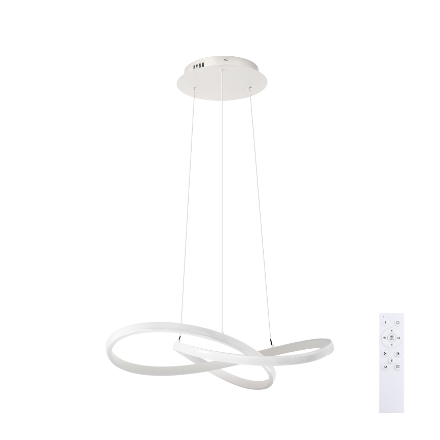 Brilagi - reguliuojamas LED pakabinamas šviestuvas ant laido INFINITY LED/55W/230V 3000-6000K 50x50 cm balta + nuotolinis valdymas