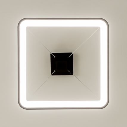 Brilagi - reguliuojamas LED pakabinamas šviestuvas ant laido FALCON SLIM LED/50W/230V 3000-6500K 50x50 cm juodas + nuotolinis valdymas