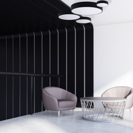 Brilagi - LED RGBW dimeriuojamas lubinis šviestuvas CLARE 1xE27/9W/230V 2700-6500K skersmuo 20 cm Wi‑Fi juodas