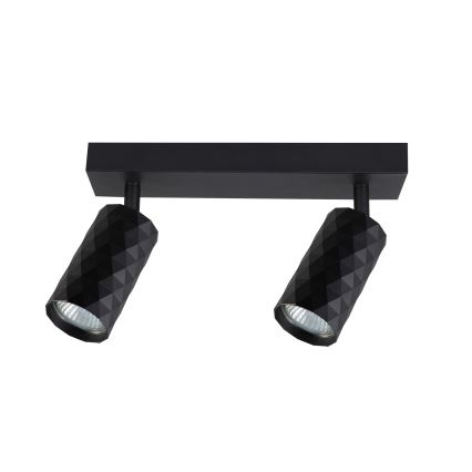 Brilagi - LED RGBW dimeriuojamas taškinis šviestuvas SELE DIAMANT 2xGU10/4,8W/230V 3000K juoda + nuotolinis valdymas