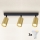 Brilagi - Dimeriuojamas LED RGBW taškinis šviestuvas SELE GOLDEN 3xGU10/6,5W/230V 2700-6500K juoda/auksinė