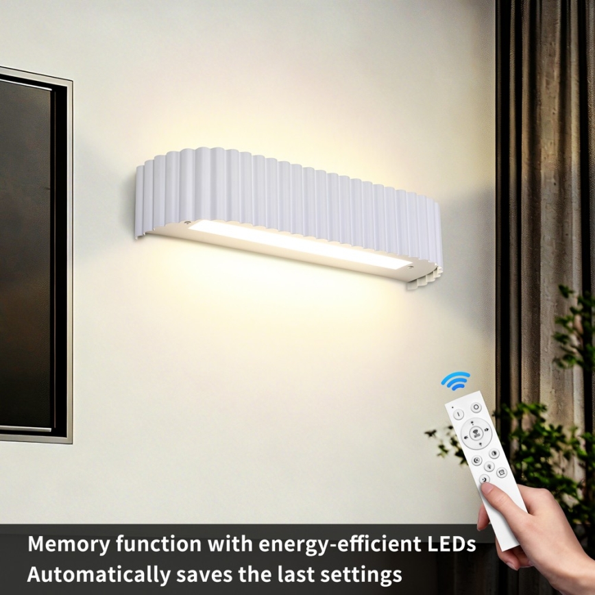 BRILAGI - reguliuojamas LED sieninis šviestuvas FALCON MODERN LED/14W/230V 3000-6000K 40 cm balta + nuotolinis valdymas