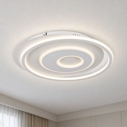 BRILAGI - dimeriuojamas LED lubinis šviestuvas IRIS LED/83W/230V 3000-6000K 46x50 cm baltas + nuotolinis valdymas
