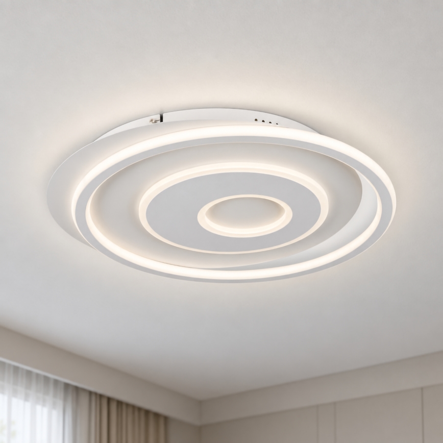 BRILAGI - dimeriuojamas LED lubinis šviestuvas IRIS LED/83W/230V 3000-6000K 46x50 cm baltas + nuotolinis valdymas