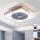 Brilagi - Dimeriuojamas LED stropinis šviestuvas su ventiliatoriumi LED/38W/230V 3000-6500K 3000-6500K 50x50 cm balta/ąžuolas + nuotolinis valdymas