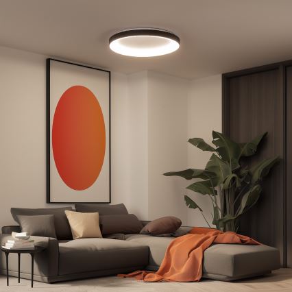 Brilagi - reguliuojamas LED lubų šviestuvas FALCON II LED/108W/230V 3000-6500K Ø 80 cm juodas + nuotolinis pultas