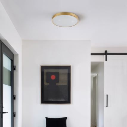 Brilagi - dimeriuojamas LED lubinis šviestuvas GLASS POOL DOUBLE LED/48W/230V 3000-6000K 40 cm auksinis + nuotolinio valdymo pultas