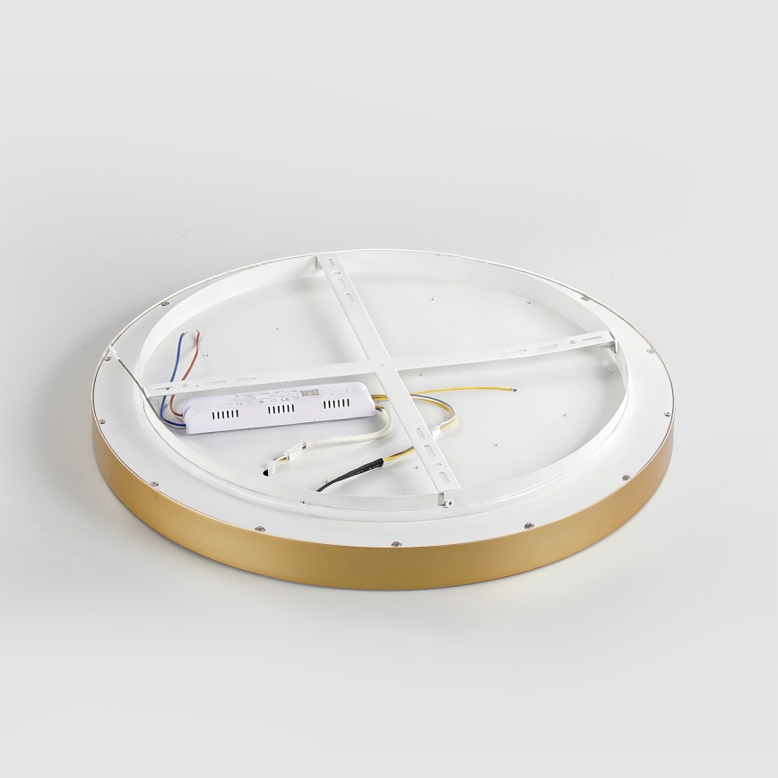 Brilagi - dimeriuojamas LED lubinis šviestuvas GLASS POOL DOUBLE LED/48W/230V 3000-6000K 40 cm auksinis + nuotolinio valdymo pultas