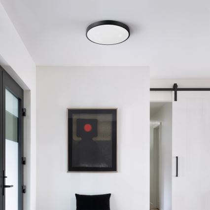 Brilagi - Reguliuojamas LED lubinis šviestuvas GLASS POOL DOUBLE LED/48W/230V 3000-6000K 40 cm juodas + su nuotoliniu pulteliu