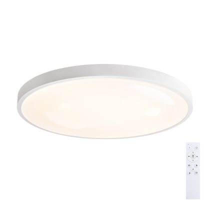 Brilagi - reguliuojamas LED lubinis šviestuvas GLASS POOL DOUBLE LED/80W/230V 3000-6000K 60 cm balta + nuotolinio valdymo pultas