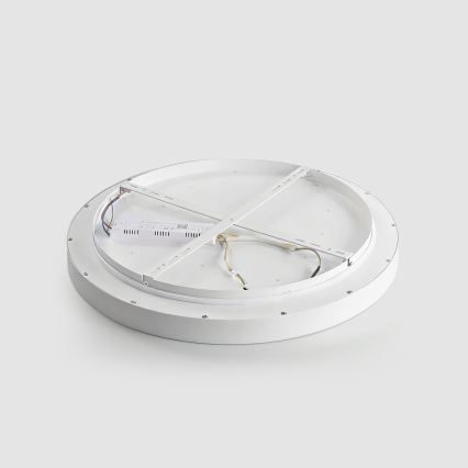 Brilagi - reguliuojamas LED lubinis šviestuvas GLASS POOL DOUBLE LED/80W/230V 3000-6000K 60 cm balta + nuotolinio valdymo pultas