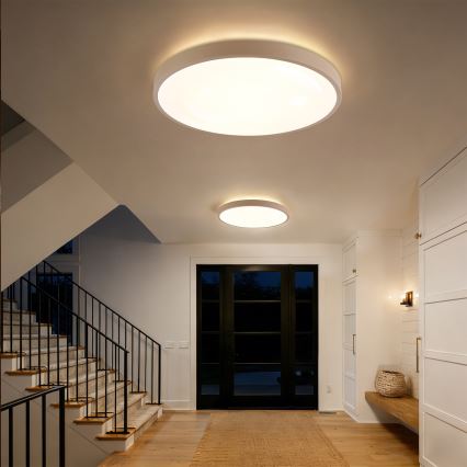 Brilagi - Dimeriuojamas LED lubų šviestuvas GLASS POOL DOUBLE LED/80W/230V 3000-6000K 60 cm smėlio spalvos + su nuotoliniu pulteliu