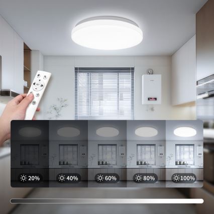 Brilagi - LED reguliuojamas lubinis šviestuvas MILKY WAY LED/24W/230V 3000-6500K skersmuo 38 cm + nuotolinis valdymas