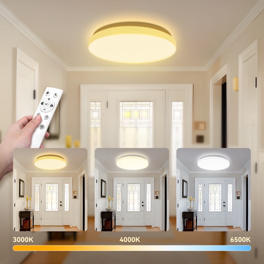 Brilagi - LED reguliuojamas lubinis šviestuvas MILKY WAY LED/24W/230V 3000-6500K skersmuo 38 cm + nuotolinis valdymas