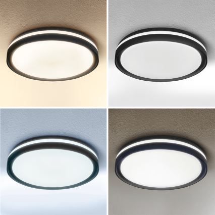 Brilagi - dimeriuojamas LED lubų šviestuvas NAOMI LED/48W/230V 3000-6500K skersmuo 39 cm juodas + nuotolinis valdymas