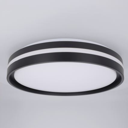 Brilagi - dimeriuojamas LED lubų šviestuvas NAOMI LED/48W/230V 3000-6500K skersmuo 39 cm juodas + nuotolinis valdymas