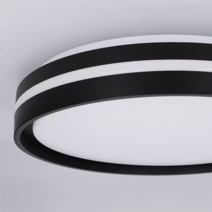 Brilagi - dimeriuojamas LED lubų šviestuvas NAOMI LED/48W/230V 3000-6500K skersmuo 39 cm juodas + nuotolinis valdymas