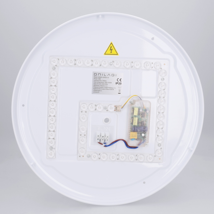 Brilagi - dimeriuojamas LED lubų šviestuvas NAOMI LED/48W/230V 3000-6500K skersmuo 39 cm juodas + nuotolinis valdymas