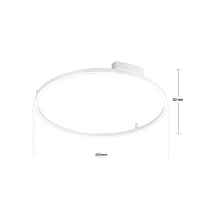 Brilagi - LED reguliuojamas lubinis šviestuvas PORTOFINO LED/60W/230V 3000-6000K Ø 80 cm baltas + nuotolinis valdymas