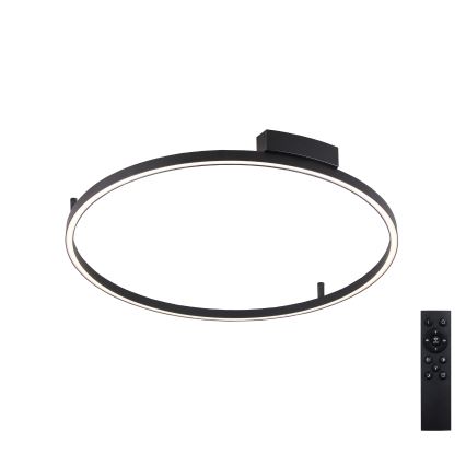 Brilagi - dimeriuojamas LED lubinis šviestuvas PORTOFINO LED/60W/230V 3000-6000K skersmuo 80 cm juoda + su nuotoliniu pulteliu