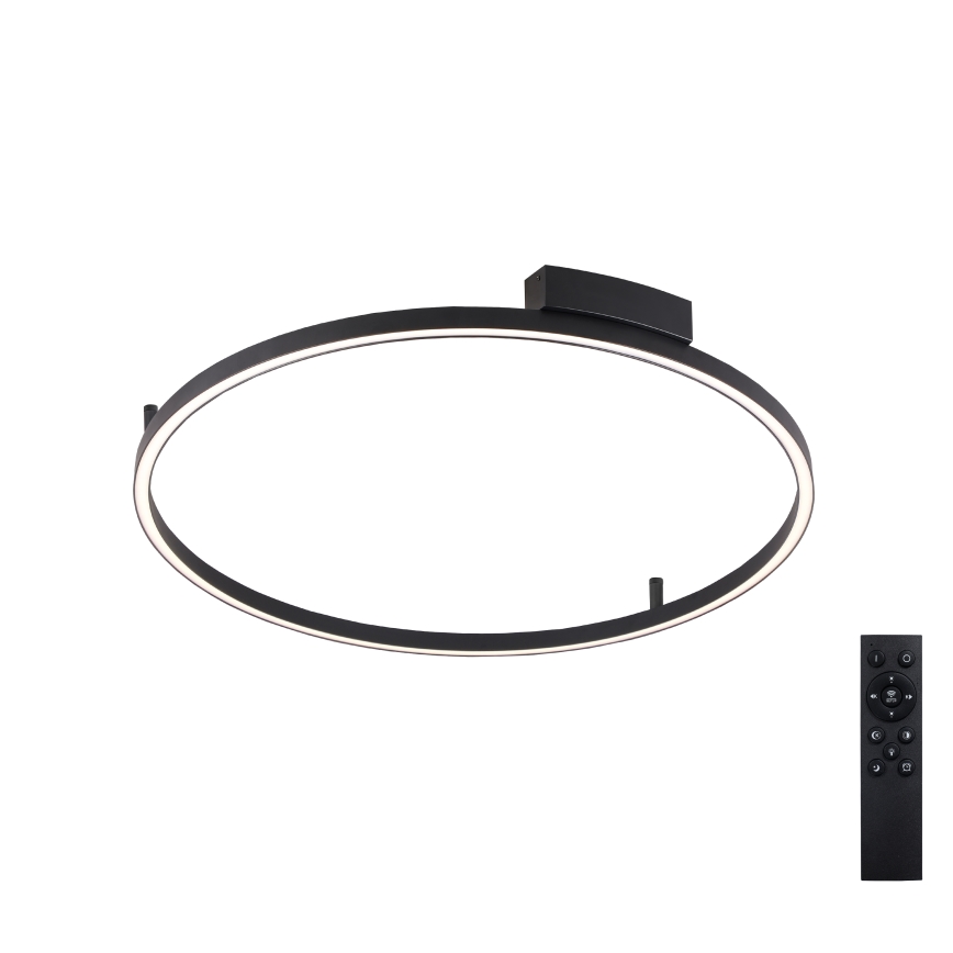 Brilagi - dimeriuojamas LED lubinis šviestuvas PORTOFINO LED/60W/230V 3000-6000K skersmuo 80 cm juoda + su nuotoliniu pulteliu