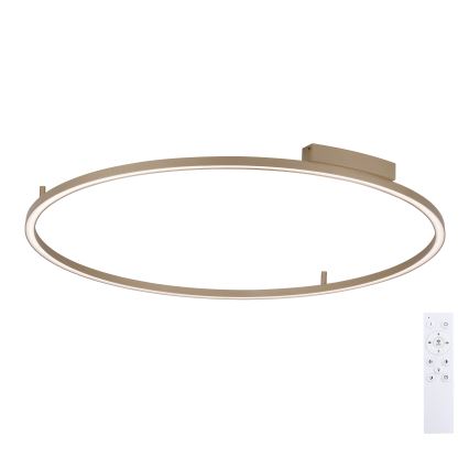 Brilagi - reguliuojamas LED lubinis šviestuvas PORTOFINO LED/85W/230V 3000-6000K skersmuo 120 cm smėlio spalvos + nuotolinio valdymo pultas