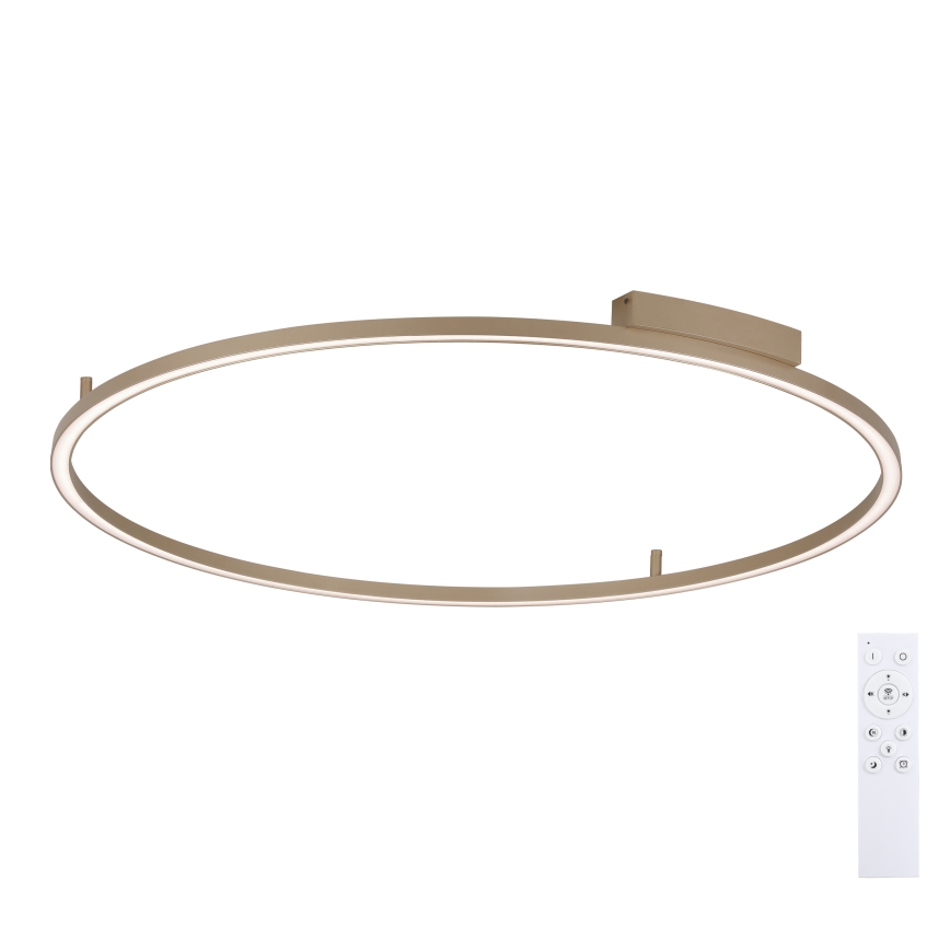 Brilagi - reguliuojamas LED lubinis šviestuvas PORTOFINO LED/85W/230V 3000-6000K skersmuo 120 cm smėlio spalvos + nuotolinio valdymo pultas