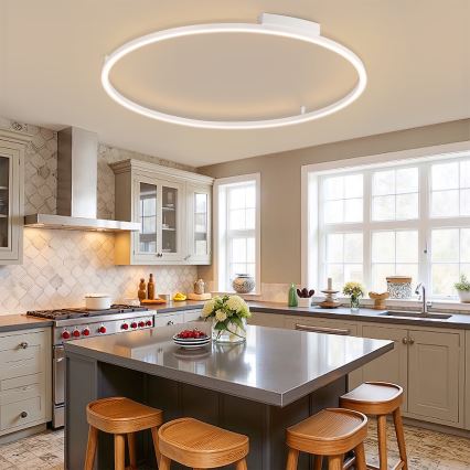 Brilagi - dimeriuojamas LED lubinis šviestuvas PORTOFINO LED/85W/230V 3000-6000K skersmuo 120 cm baltas + nuotolinis valdiklis